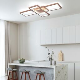 Garwarm LED Ceiling Light with Remote Control 50W Dimmable Ceiling Lamp for Living Dining Room Bedroom Kitchen in Gold - thumbnail 4