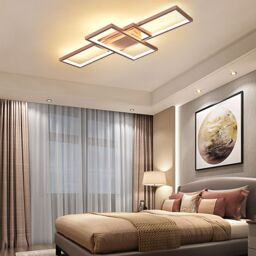 Garwarm LED Ceiling Light with Remote Control 50W Dimmable Ceiling Lamp for Living Dining Room Bedroom Kitchen in Gold - thumbnail 5