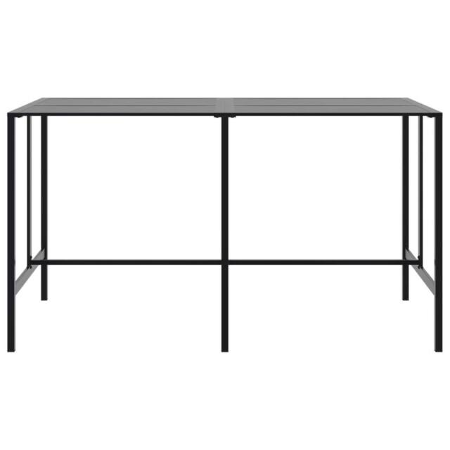 Berkfield Home Stylish Bar Table Black 200x100x110 cm Powder-coated Steel - Size: 200 x 100 x 110 cm - image 1