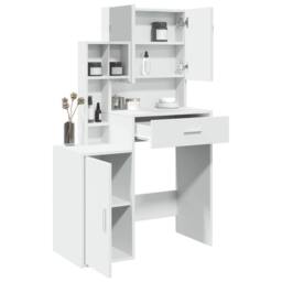 Berkfield Home Beautiful Dressing Table with Cabinet White 80x35x132 cm - Size: 80 x 35 x 132 cm - thumbnail 4