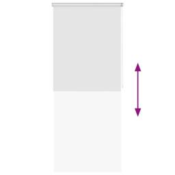 Berkfield Home Shower Roller Blind 80x240 cm White - thumbnail 4