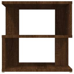 Berkfield Home Side Table Brown Oak 40x40x40 cm Engineered Wood - Size: 40 x 40 x 40 cm - thumbnail 3