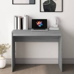 Berkfield Home Modern Desk Grey Sonoma 90x40x72 cm Engineered Wood - Size: 90 x 40 x 72 cm