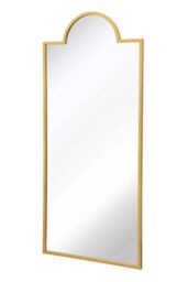 "MirrorOutlet Gold Contemporary Wall & Leaner Garden Mirror 67""x 29"" 170x75cm - Size: 1 Pack" - thumbnail 4