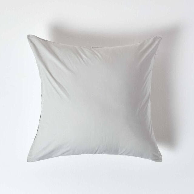 Homescapes Continental Egyptian Cotton Pillowcase 200 TC, 60 x 60 cm in Silver - image 1