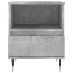 Berkfield Home Bedside Cabinet Concrete Grey 40x35x50 cm Engineered Wood - Size: 40 x 35 x 50 cm - thumbnail 5
