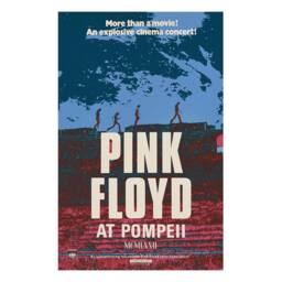 Pink Floyd Live In Pompeii Textile Poster in Blue - thumbnail 1