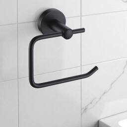 Showerdrape Modernity Black Steel Wall Mounted 3 Piece Bathroom Accessory Set - thumbnail 4