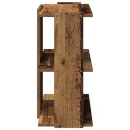 Berkfield Home Elegant Bookcase 3-Tier Old Wood 60x30x60 cm Engineered Wood in Brown - Size: 60 x 30 x 60 cm - thumbnail 5