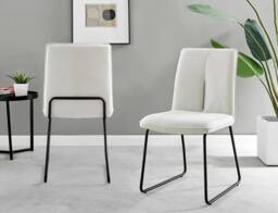 FurnitureboxUK Penrose Oak Effect Round Dining Table & 4 Halleyy Chairs in Cream - thumbnail 9