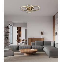 Netlighting Lorelei Semi Flush Ceiling Light Matt Anthracite LED 3000K in Black - thumbnail 2