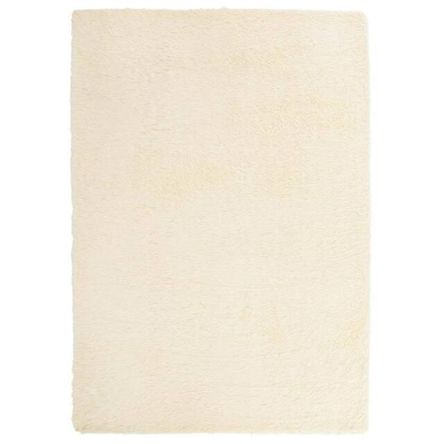 Berkfield Home Shaggy Rug High Pile NAVARRA Cream 240x340 cm Polyester - Size: Medium - image 1