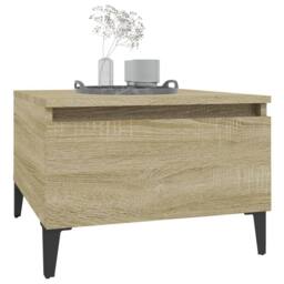 Berkfield Home Side Tables 2 pcs Sonoma Oak 50x46x35 cm Engineered Wood in Brown - Size: 50 x 46 x 35 cm - thumbnail 4