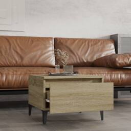 Berkfield Home Side Tables 2 pcs Sonoma Oak 50x46x35 cm Engineered Wood in Brown - Size: 50 x 46 x 35 cm - thumbnail 3