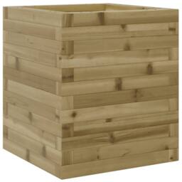 Berkfield Home Garden Planter 40x40x46 cm Impregnated Wood Pine in Brown - Size: 40 x 40 x 46 cm - thumbnail 2