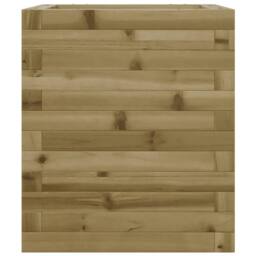 Berkfield Home Garden Planter 40x40x46 cm Impregnated Wood Pine in Brown - Size: 40 x 40 x 46 cm - thumbnail 5