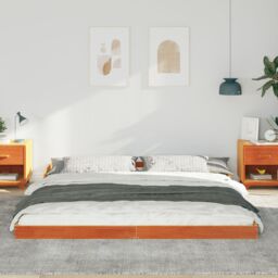 Berkfield Home Wax brown 200 x 200 cm Pine wood - thumbnail 5