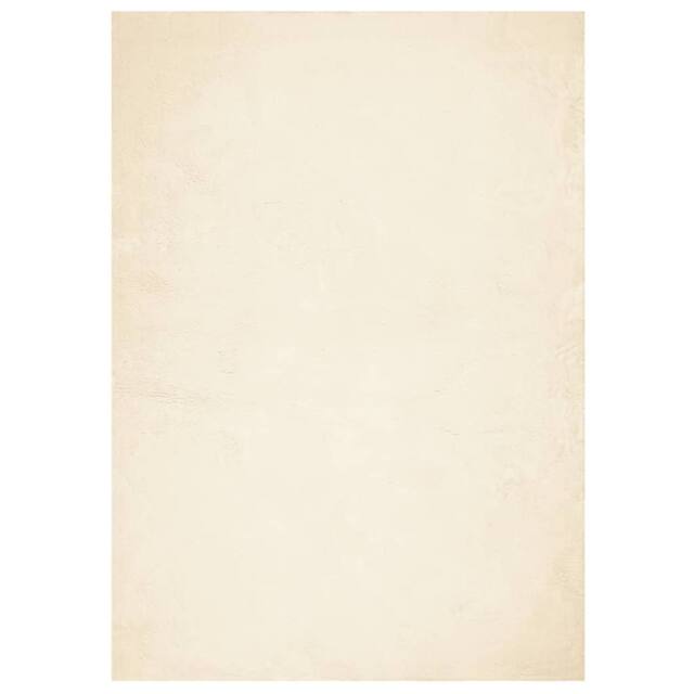 Berkfield Home Rug HUARTE Short Pile Soft & Washable Cream 140x200 cm - Size: Medium - image 1