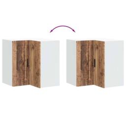 "Berkfield Home Kitchen Wall Corner Cabinet ""Porto"" Old Wood Engineered Wood in Brown" - thumbnail 8