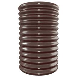 Berkfield Home Garden Raised Bed Powder-coated Steel 332x40x68 cm Brown - Size: 332 x 40 x 68 cm - thumbnail 4
