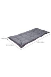 Garden Sanctuary Comfortable Quilted Mattress Topper in Grey - thumbnail 6