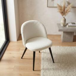 Garden Greatness Ingrid Natural Boucle Fabric Chair in Off-White - Size: 1 Pack - thumbnail 2