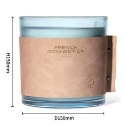 French Connection High Autumn Nights Luxury Leather Candle 1.46kg - 4 Wick Scented - thumbnail 2