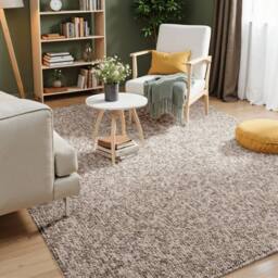 THE RUGS Rocco Flatweave Washable Plain Extra Large Living Room Rug & Runner in Taupe - Size: 80 cm x 240 cm - thumbnail 8
