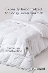 Homescapes Duck Feather & Down All Seasons Duvet in White - Size: Double - thumbnail 6