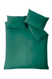 Catherine Lansfield So Soft Non Iron Duvet Cover Set in Teal - Size: Double - thumbnail 4