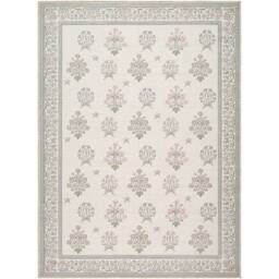 Livabliss Thistle-Washable Beige Green Pink Blue Modern Floral Living Dining Rug in Ivory - Size: 160 cm x 220 cm - thumbnail 2