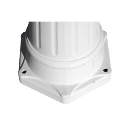 Berkfield Home Garden Light Post 3-arms 215 cm White Aluminium - thumbnail 5