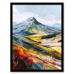 "Artery8 Pen Y Fan Hiking Brecon Beacons Welsh Peak Framed Art Print - Size: W12"" x H16""" - thumbnail 1