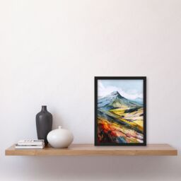 "Artery8 Pen Y Fan Hiking Brecon Beacons Welsh Peak Framed Art Print - Size: W12"" x H16""" - thumbnail 4