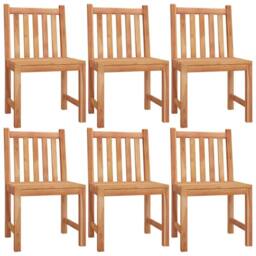 Berkfield Home 7 Piece Garden Dining Set Solid Wood Teak in Brown - thumbnail 4