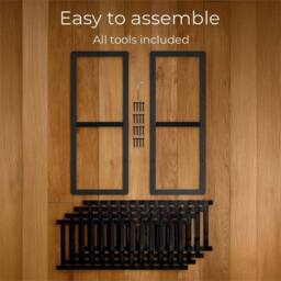 Nordara Black 4-Tier Bamboo Shoe Rack Hallway Storage Shelf - thumbnail 4
