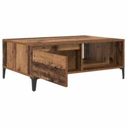 Berkfield Home Traditional Coffee Table Old wood 90 x 60 x 35 cm Engineered wood in Brown - thumbnail 5