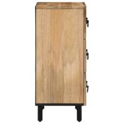 Berkfield Home Side Cabinet 60x33x75 cm Solid Wood Mango in Brown - Size: 60 x 33 x 75 cm - thumbnail 6