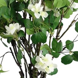 Leaf Pack of 6 x 60cm Flower Foliage Spray - White - Size: 6 x 60 cm - thumbnail 5