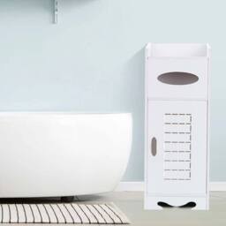 Havendro Bathroom Storage Cabinet Drawer Cupboard Unit Shelf Furniture in White - thumbnail 2