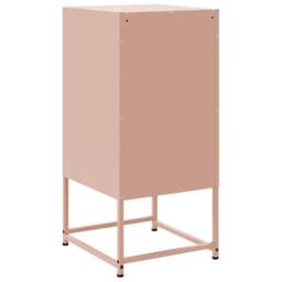 Berkfield Home Bedside Cabinets 2 pcs Pink 36x39x78 cm Steel - Size: 36 x 39 x 78 cm - thumbnail 8