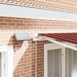 Berkfield Home Manual Retractable Awning with LED Orange & Brown 300x250 cm - thumbnail 4