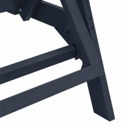 Berkfield Home 3 Piece Garden Lounge Set Navy Blue HDPE - thumbnail 8