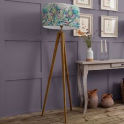 Voyage Maison Aratus Floor Lamp With Seathistle Eva Lampshade in Brown - thumbnail 2
