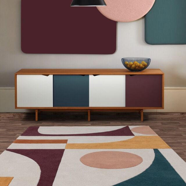 The Rug Shop UK Multi Handmade Wool Modern Abstract Easy to Clean Area Rug - Size: 200 cm x 290 cm - image 1