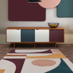 The Rug Shop UK Multi Handmade Wool Modern Abstract Easy to Clean Area Rug - Size: 200 cm x 290 cm - thumbnail 1
