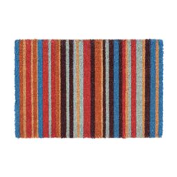 Nicola Spring Coir Door Mat - 60 x 40cm - Pinstripe - Size: 40 cm x 60 cm - thumbnail 1