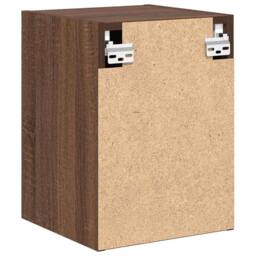 Berkfield Home Durable Garage Wall Cabinets 2 pcs Brown Oak Engineered Wood - thumbnail 8