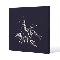 Benjamin Tate Design Sign of the zodiac cancer (canvas) / 120x 120 x 4cm in Natural - Size: 120x 120 x 4 cm - thumbnail 1