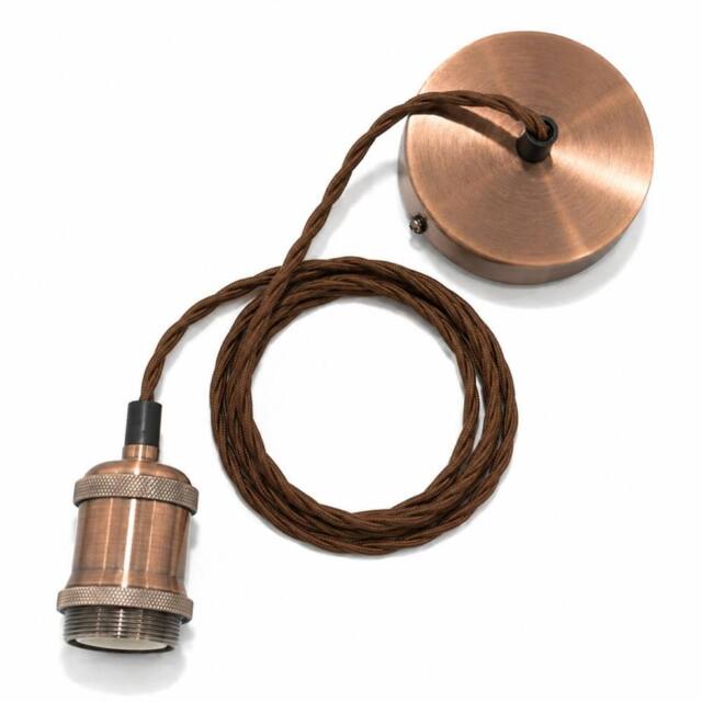 CGC Lighting Lacey Twisted 1.5m Adjustable Ceiling Cable Pendant Rose in Copper - image 1